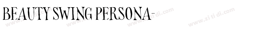 Beauty Swing Persona字体转换